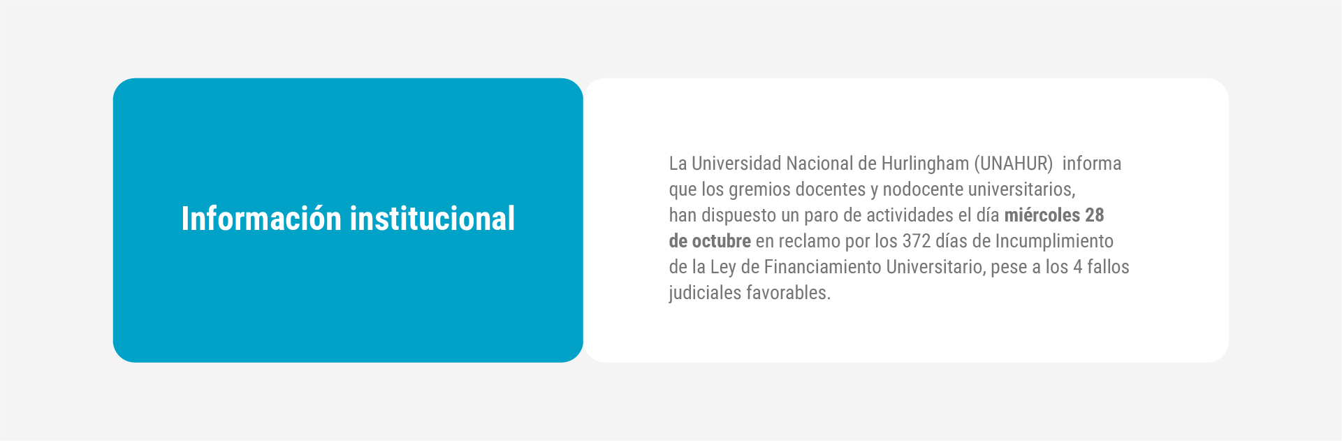 información institucional