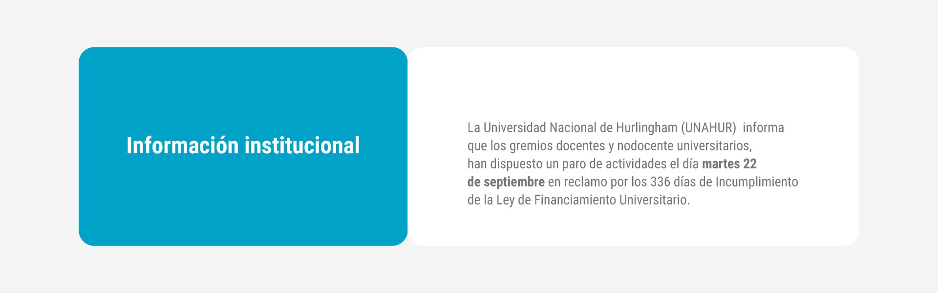 información institucional
