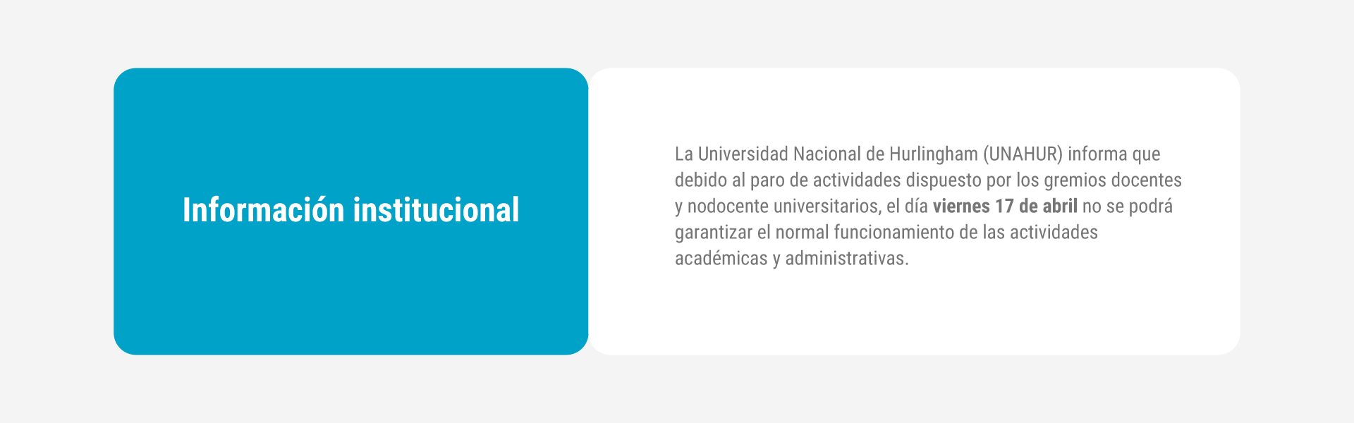 Información institucional